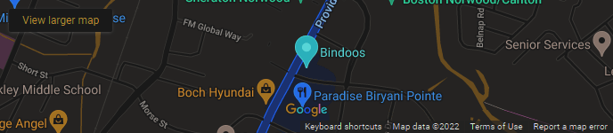 Bindoos Google Map Footer
